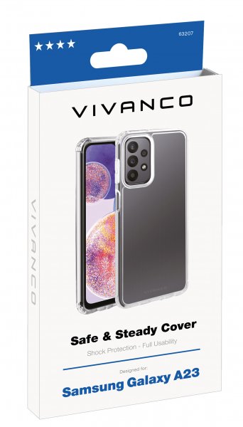 Vivanco Samsung Galaxy A23 5G Cover Safe & Steady Transparent