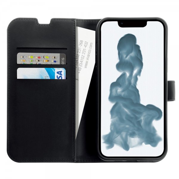 Vivanco iPhone 15 Plus Etui Classic Wallet Sort