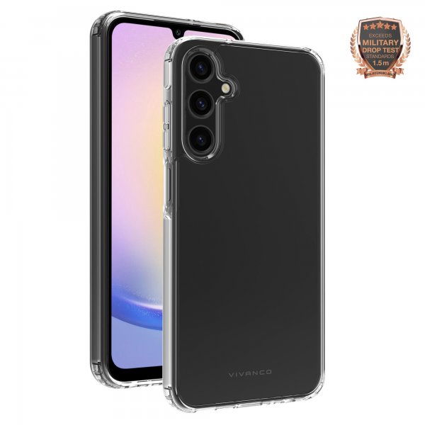 Vivanco Samsung Galaxy A25 Cover Safe & Steady Transparent