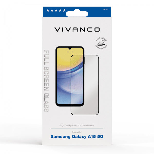 Vivanco Samsung Galaxy A15 Skærmbeskytter Fuld Skærm