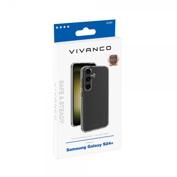 Vivanco Samsung Galaxy S24 Plus Cover Safe & Steady Transparent
