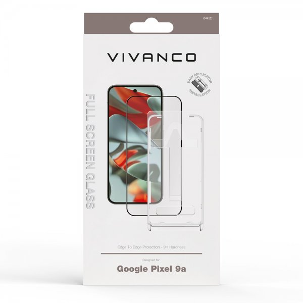 Vivanco Google Pixel 9a Skærmbeskyttelse Fuld Skærm