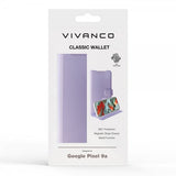Vivanco Google Pixel 9a Cover Classic Wallet Lavender