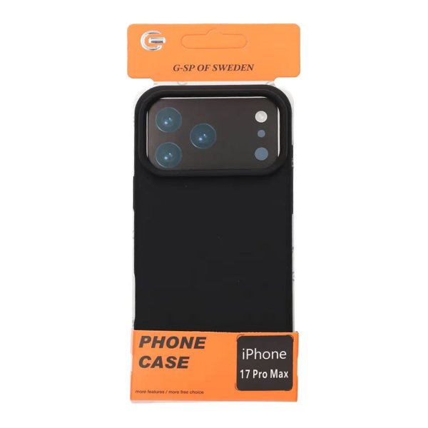 iPhone 17 Pro Max Cover Flydende Silikone Sort