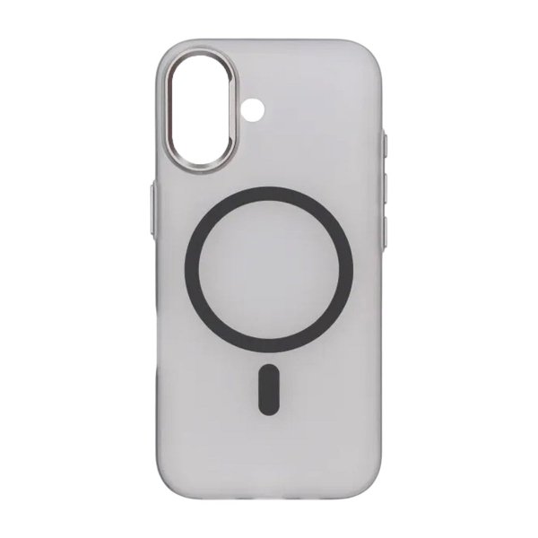 iPhone 17 Cover Kameraramme MagSafe Transparent Sort