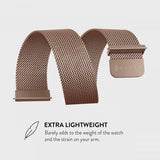 Burga Samsung Galaxy Watch 22mm Rem Metal Mesh Rosaguld