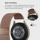 Burga Samsung Galaxy Watch 20mm Rem Metal Mesh Rosaguld