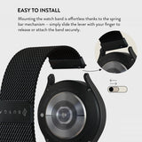 Burga Samsung Galaxy Watch 20mm Rem Metal Mesh Sort