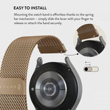 Burga Samsung Galaxy Watch 20mm Rem Metal Mesh Guld