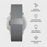 Burga Samsung Galaxy Watch 20mm Rem Metal Mesh Sølv