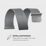 Burga Samsung Galaxy Watch 20mm Rem Metal Mesh Sølv