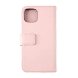 Rvelon iPhone 12/iPhone 12 Pro Etui Ægte læder Kortrum Rosa