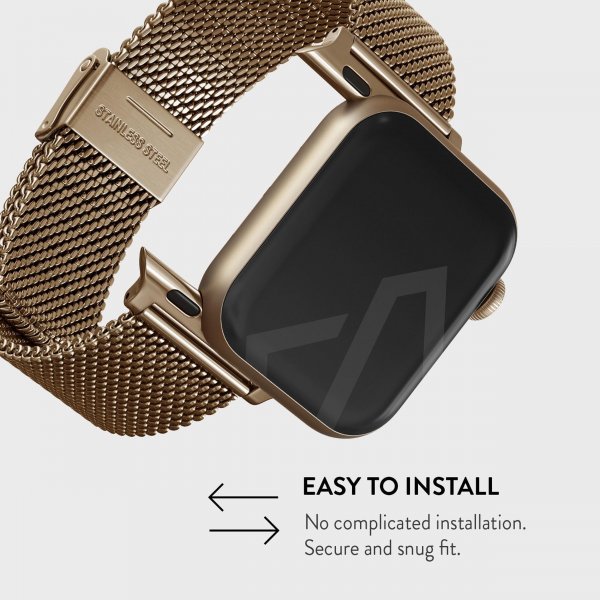 Burga Apple Watch 38/40/41/42mm Rem Mesh Elegance Guld