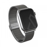 Burga Apple Watch 44/45/46mm/Ultra 49mm Rem Mesh Elegance Sølv