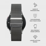 Burga Samsung Galaxy Watch 22mm Rem Mesh Elegance Sølv