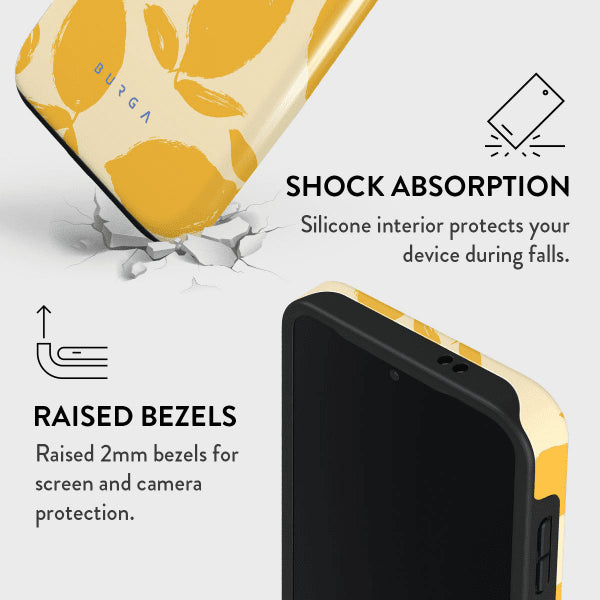 Burga Samsung Galaxy S24 Cover Tough Lemon Tart