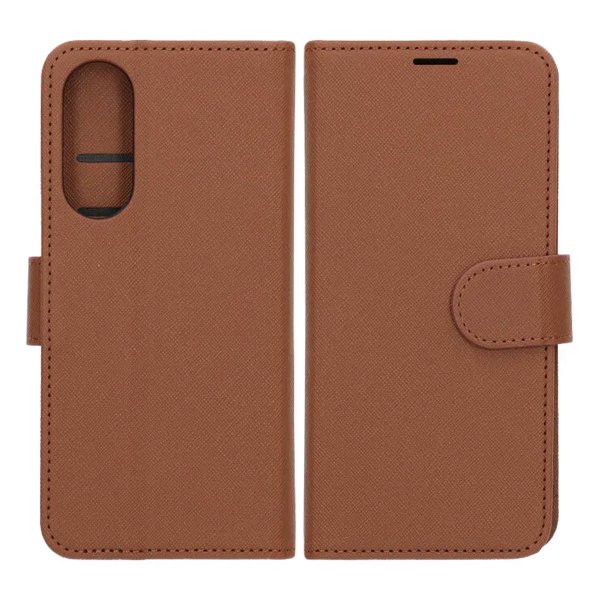 Samsung Galaxy S25 Edge Etui med Kortlomme Standerfunktion Brun