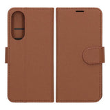 Samsung Galaxy S25 Edge Etui med Kortlomme Standerfunktion Brun