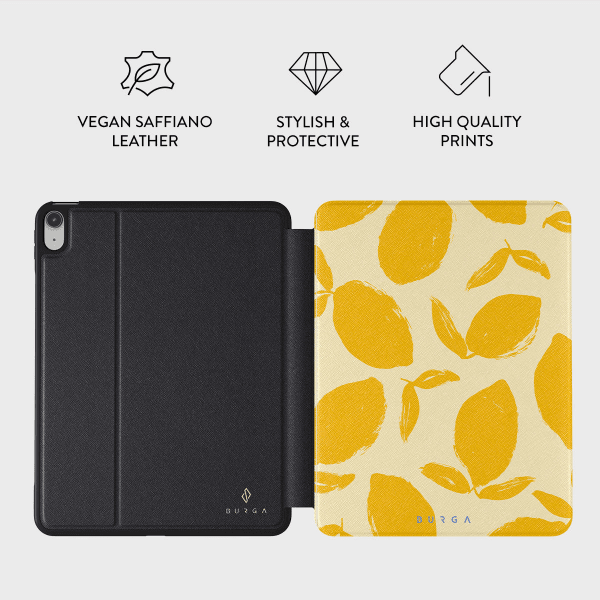 Burga iPad 10.9 (gen 10)/iPad 11 (A16) Folio Etui Lemon Tart