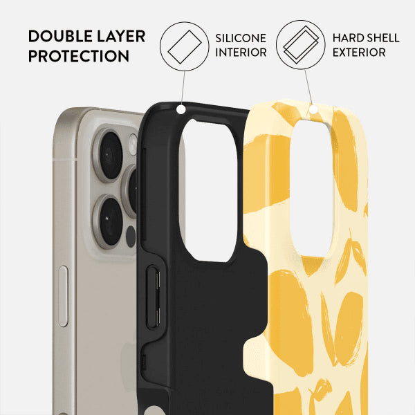 Burga iPhone 15 Cover Tough Lemon Tart