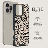 Burga iPhone 15 Pro Cover Elite Dark MagSafe Almond Latte