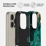 Burga iPhone 15 Cover Tough MagSafe Emerald Pool