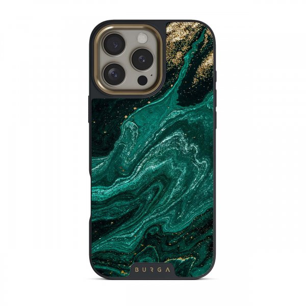 Burga iPhone 15 Plus Cover Elite Dark MagSafe Emerald Pool