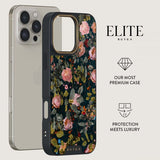 Burga iPhone 15 Pro Max Cover Elite Dark MagSafe Bloomy Garden