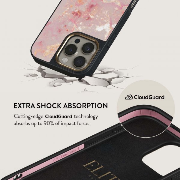 Burga iPhone 16 Plus Cover Elite Dark MagSafe Golden Coral