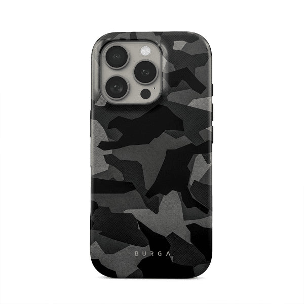 Burga iPhone 16 Pro Cover Tough MagSafe Night Black Camo