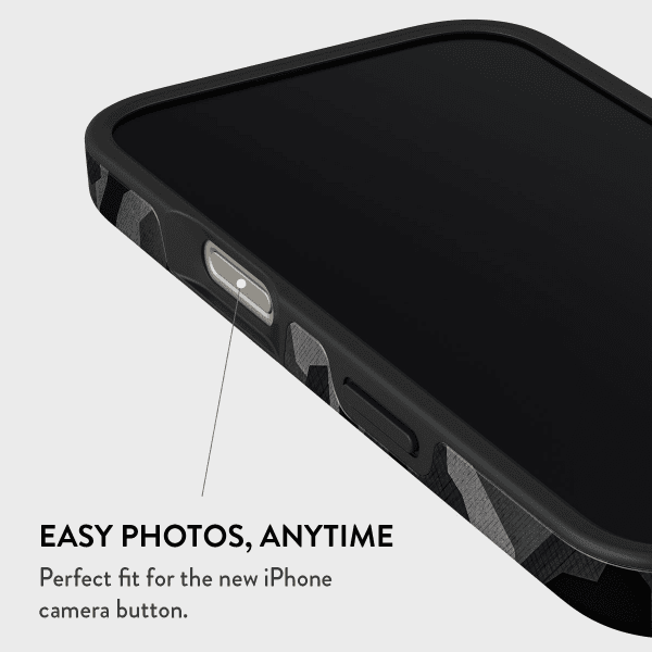Burga iPhone 15 Pro Cover Tough MagSafe Night Black Camo