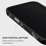 Burga iPhone 16 Cover Tough MagSafe Night Black Camouflage