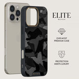 Burga iPhone 16 Pro Cover Elite Dark MagSafe Night Black Camo