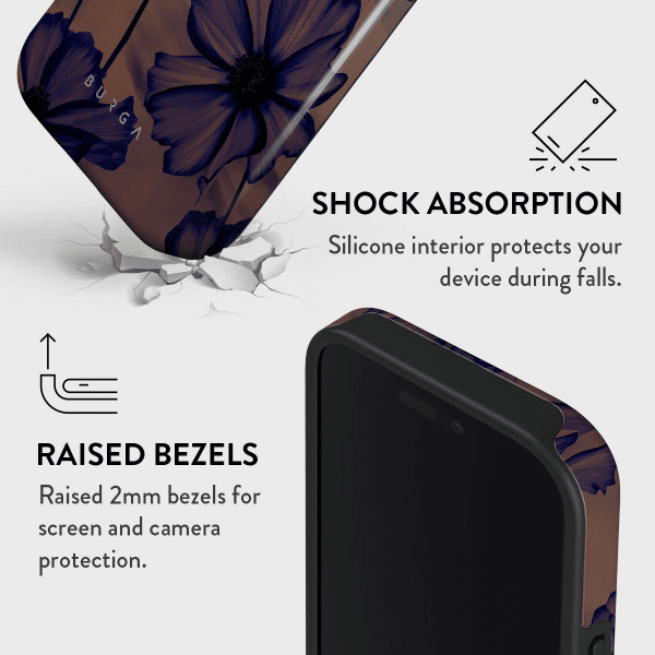 Burga iPhone 14 Cover Tough MagSafe Velvet Night