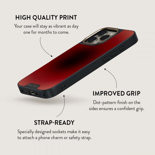 Burga iPhone 16 Plus Cover Elite Dark MagSafe No Talking