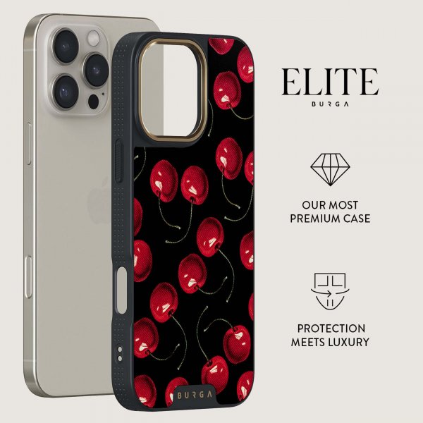 Burga iPhone 16 Pro Max Cover Elite Dark MagSafe Cherrybomb