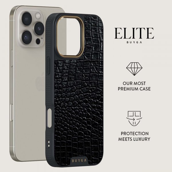 Burga iPhone 16 Pro Max Cover Elite Dark MagSafe Reaper's Touch