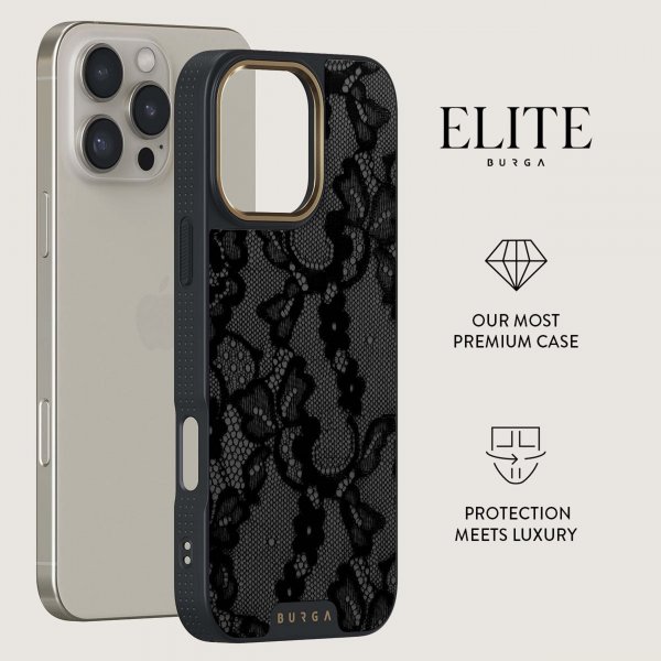 Burga iPhone 16 Plus Cover Elite Dark MagSafe Magnetic