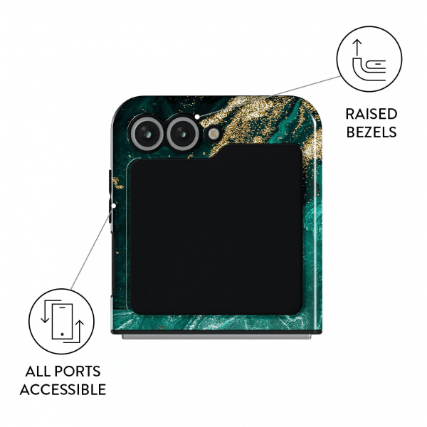 Burga Samsung Galaxy Z Flip 6 Cover Tough Emerald Pool