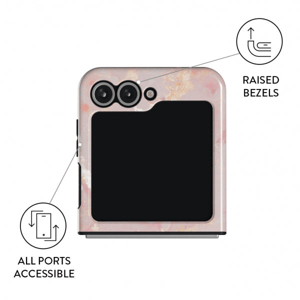 Burga Samsung Galaxy Z Flip 6 Cover Tough Golden Coral