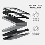 Burga Samsung Galaxy Z Flip 6 Cover Tough Night Black Camo