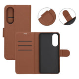 Samsung Galaxy S25 Edge Etui med Kortlomme Standerfunktion Brun