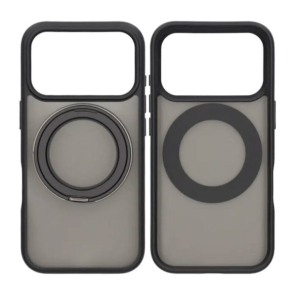 iPhone 17 Pro Cover Roterbart MagSafe Stativ Sort