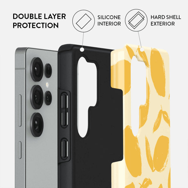 Burga Samsung Galaxy S25 Ultra Cover Tough Lemon Tart