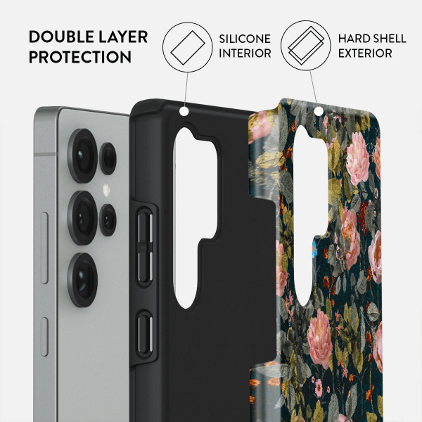Burga Samsung Galaxy S25 Plus Cover Tough Bloomy Garden