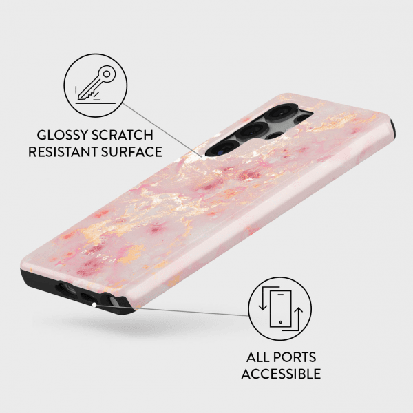 Burga Samsung Galaxy S25 Plus Cover Tough Golden Coral