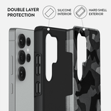 Burga Samsung Galaxy S25 Plus Cover Tough Night Black Camo