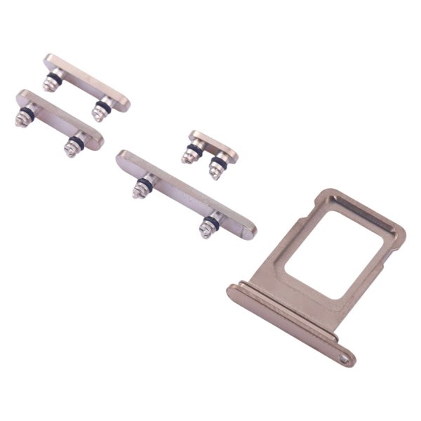 Knapper og SIM-kortholder til iPhone 16 Pro og 16 Pro Max - Sandfarvet Titanium