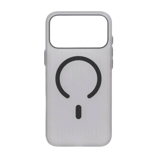 iPhone 17 Pro Cover Bølget MagSafe Lysegrå