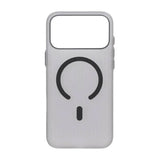 iPhone 17 Pro Cover Bølget MagSafe Lysegrå